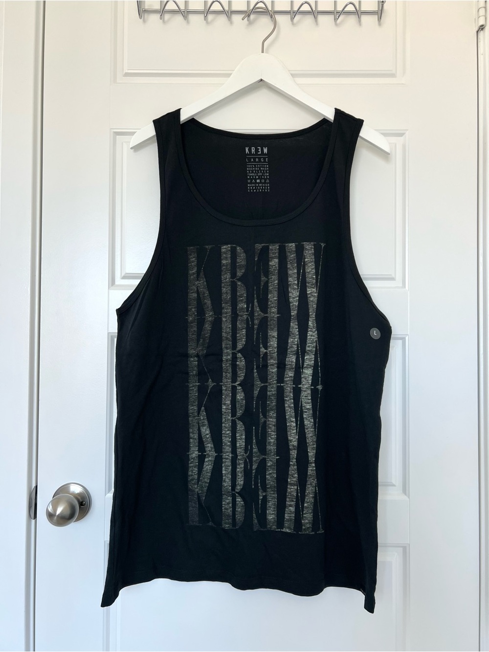 KREW // NWOT Men's Casual Low Crewneck Graphic Tank Top